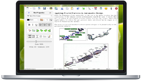 Screenshot of SSuite QT Writer Express, the most modern word processor and writer's tool on the internet.