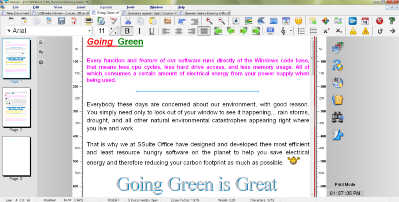 Screenshot of SSuite Office - Accel Spreadsheet HD Optimised Version. Updated for the latest Dekstop, Laptop, and Surface Pro tablets.